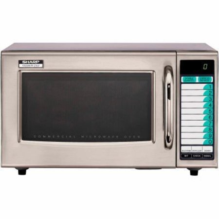 SHARP ELECTRONICS Sharp® Commercial Microwave Oven, 1.0 Cu. Ft., 1000 Watt, TouchPad Control R21LVF